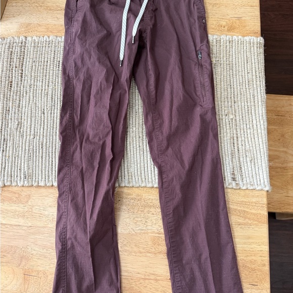 Vuori Ripstop Climber Pant Mens small Burgundy Slim Fit - Picture 6 of 8